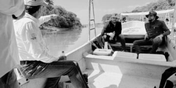 Supervisa Américo trabajos de dragado en el sistema lagunario en el sur de Tamaulipas