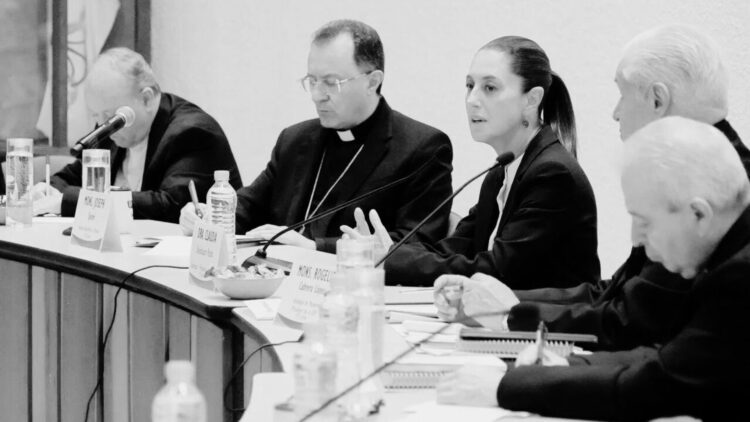 Pide Iglesia a Sheinbaum sobre aborto, religión y violencia