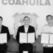 Firma Américo convenio de seguridad con gobernadores de Coahuila y Nuevo León