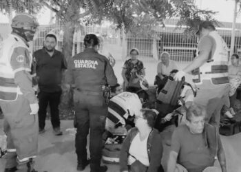 Patrulla de la Guardia Estatal de Tamaulipas atropelló a seis adultos mayores
