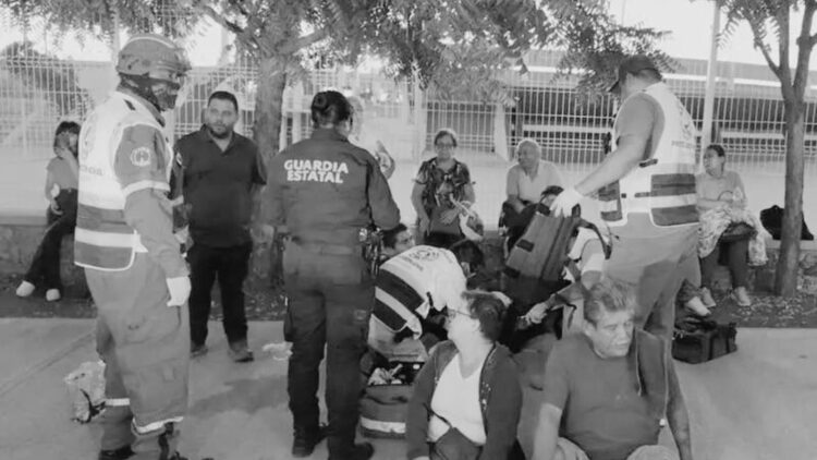 Patrulla de la Guardia Estatal de Tamaulipas atropelló a seis adultos mayores