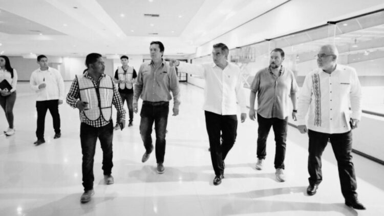 Supervisa Américo rehabilitación del Centro de Convenciones de Matamoros; será sede del CONACES 2024