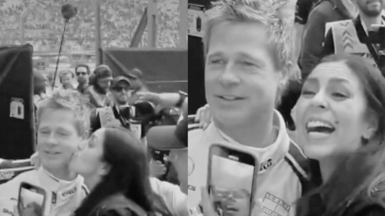 Mujer besa a Brad Pitt en su visita a México; ésta fue la reacción del actor