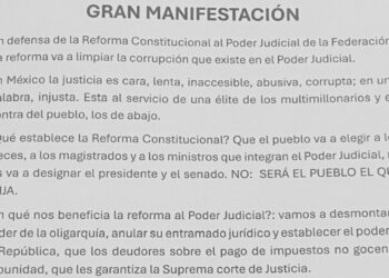 Marcharán en defenda de la Reforma Constitucional al Poder Judicial de la Federación.