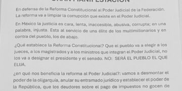 Marcharán en defenda de la Reforma Constitucional al Poder Judicial de la Federación.