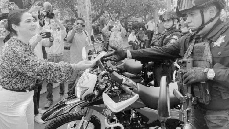 Recibe Guardia Estatal motocicletas y bicicletas para reforzar seguridad en Tampico