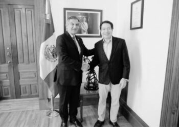 Américo Villarreal y Mario Delgado van juntos por más educación para Tamaulipas