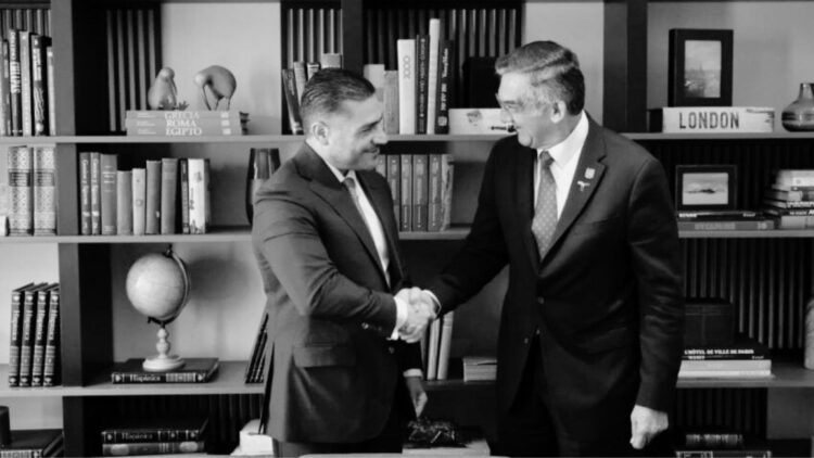 Tratan Américo Villarreal y Omar García Harfuch temas de seguridad en Tamaulipas